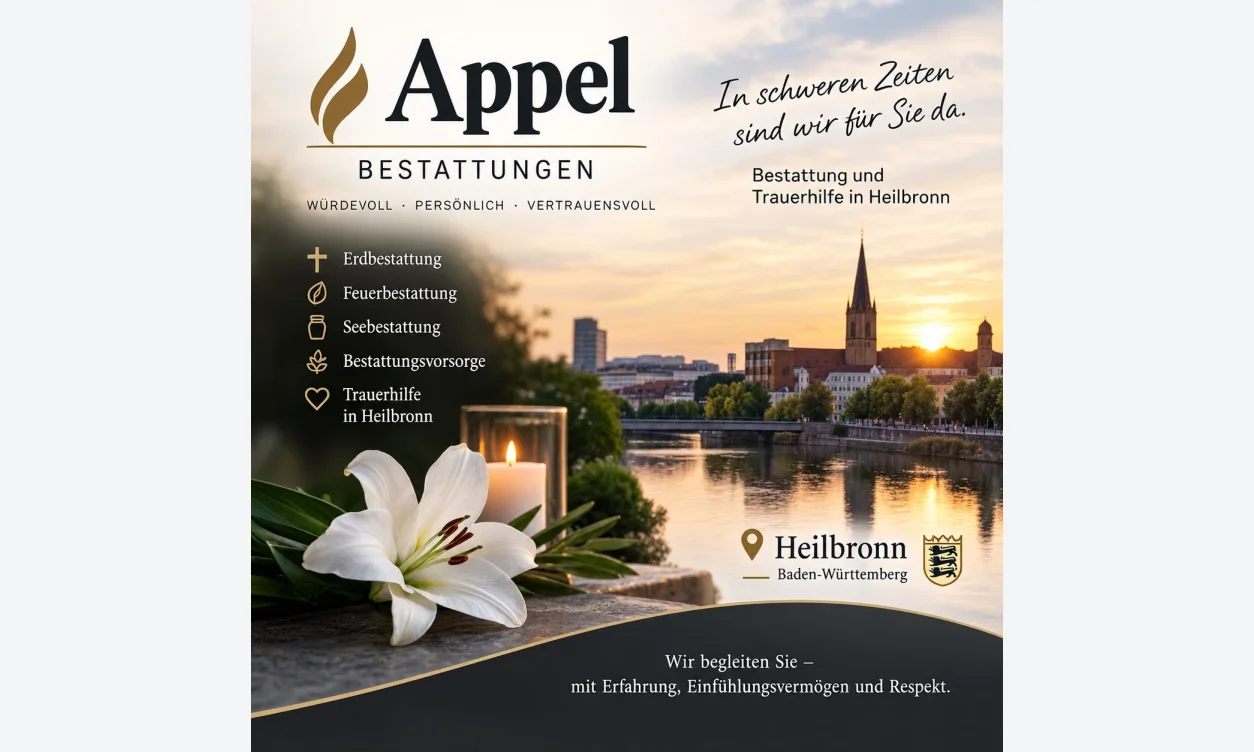 Appel Bestattungen & TrauerHilfe Heilbronn